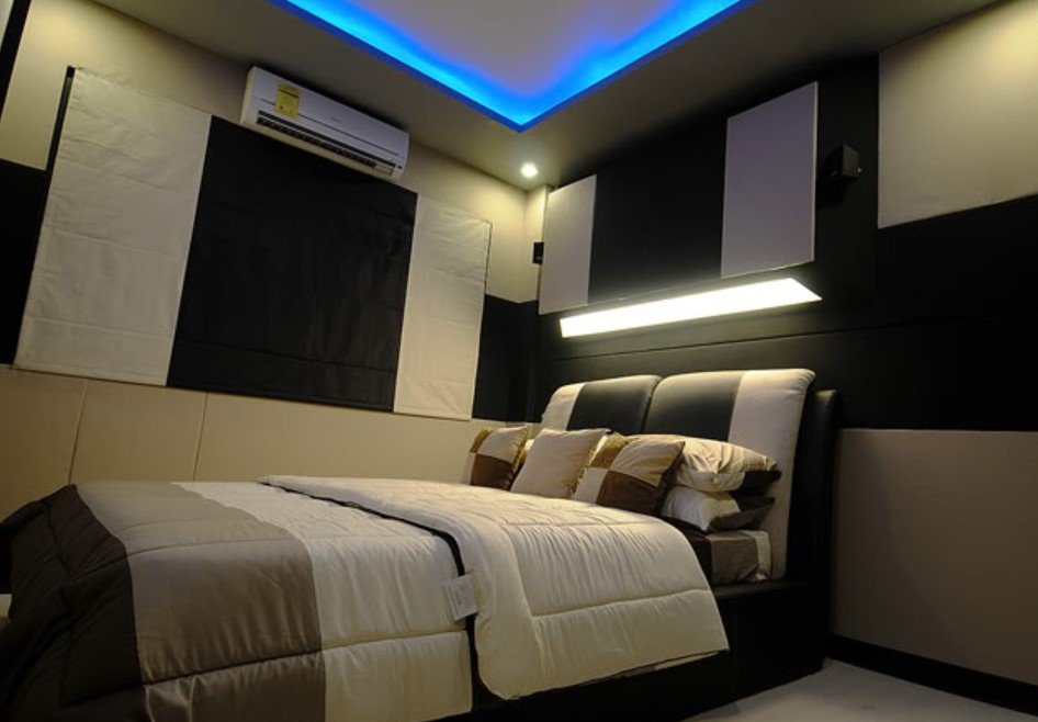 Ideal Setup For Surround Speakers Behind Bed